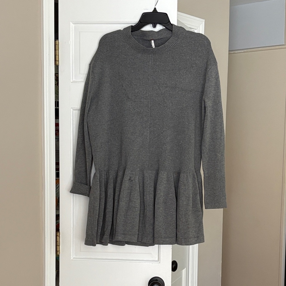 Free People Gray Mini Dress